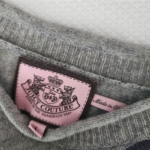 Juicy Couture cashmere wool blend sweater tunic length dress - Picture 5 of 9